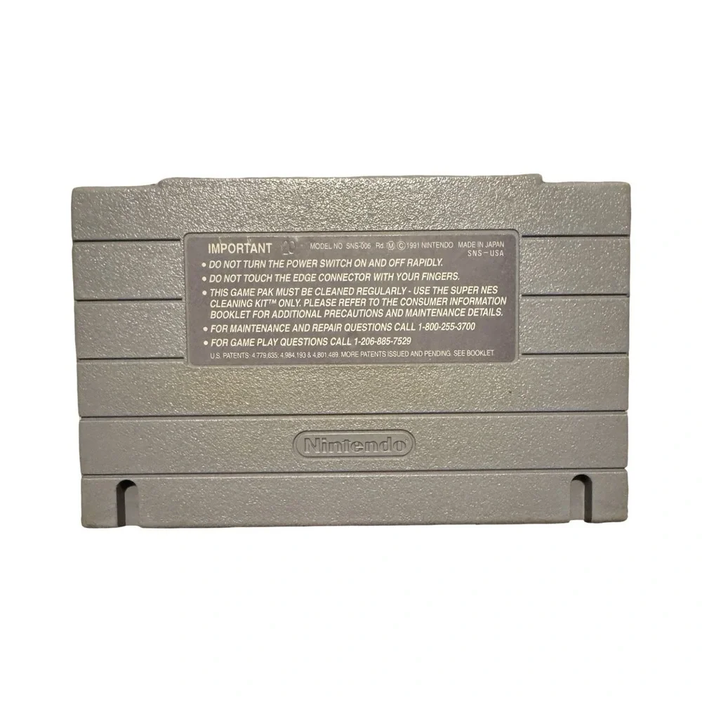 Super Mario World Nintendo‎ SNES Game Cartridge SNS-MW-USA 1991 Authentic Gray